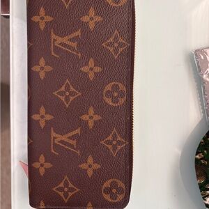 Louis Vuitton Pink and Brown Monogram Wallet